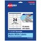 Avery TrueBlock Matte White Paper Labels, 1" x 2-1/2" Rectangle